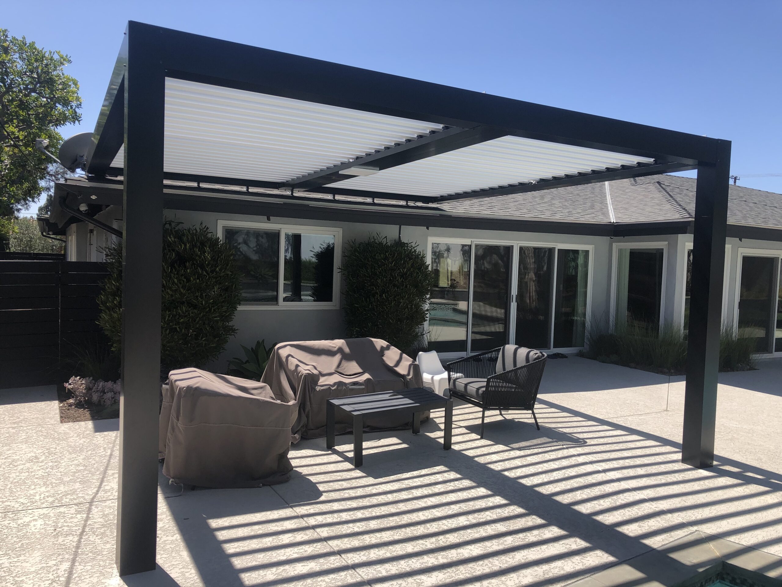 Louvered roof patio cover #1 in Orange County