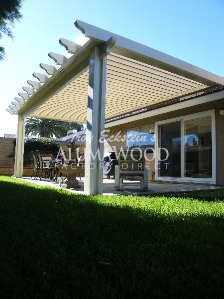 Louvered patio cover