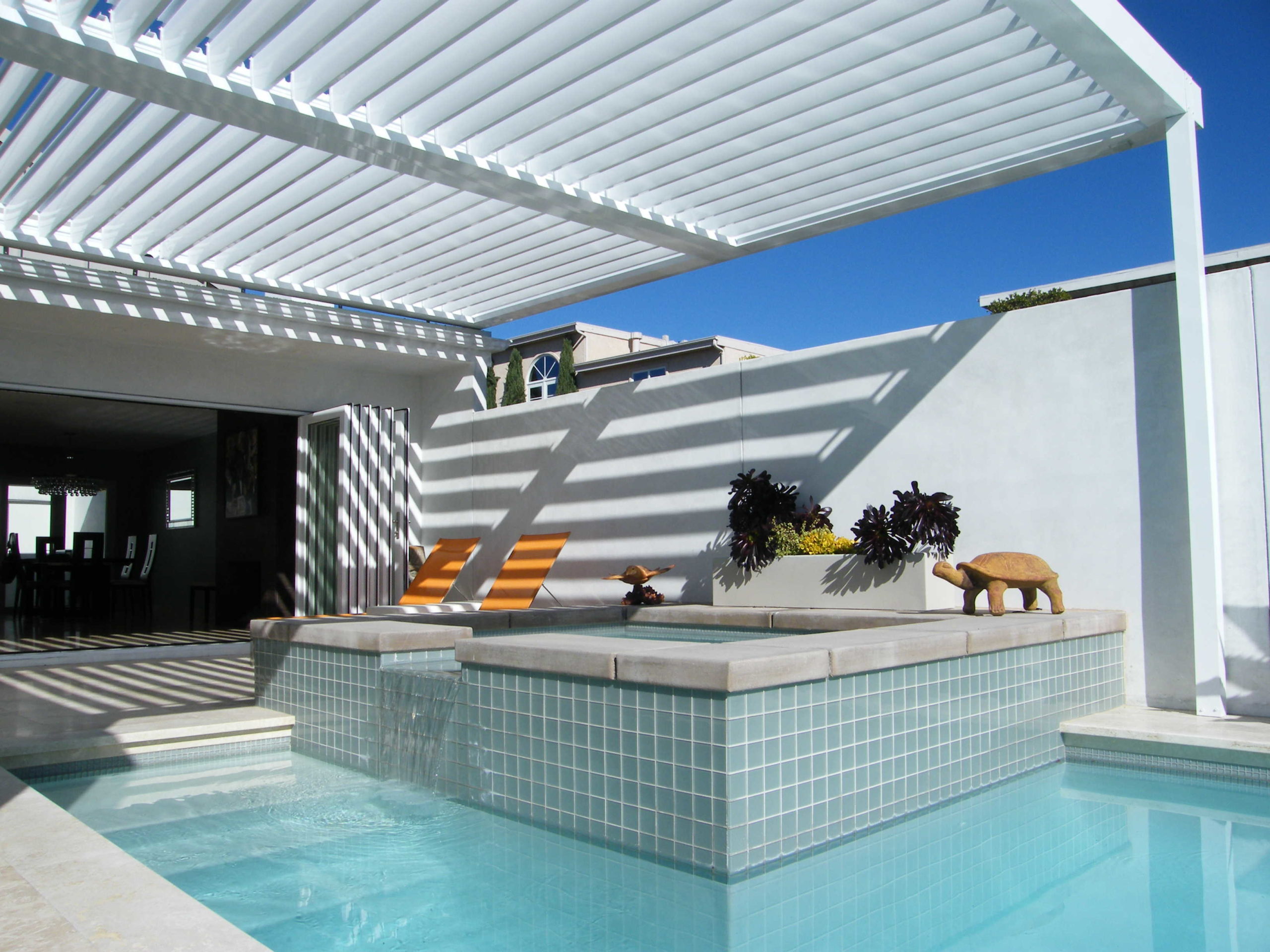 Equinox Louvered Roof System Patio Covers in Dana Point, CA.