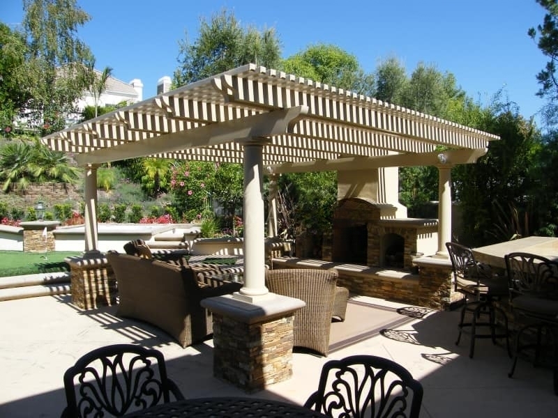 Alumawood pergola patio cover